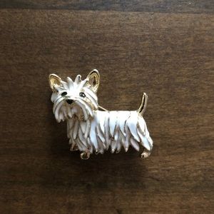 3/$25  Westie pin brooch